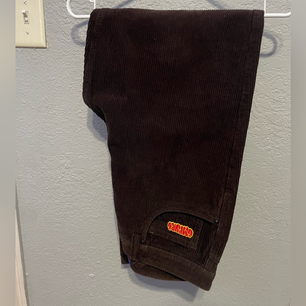 Empyre Chocolate Corduroy Pants with Patch